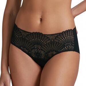 NEW COMMANDO women's butter lace hipster bikini bottom in black
